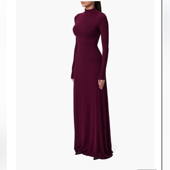 27. Naked Wardrobe $118 Funnel Neck Long Sleeve Dress - Picture 3 of 3